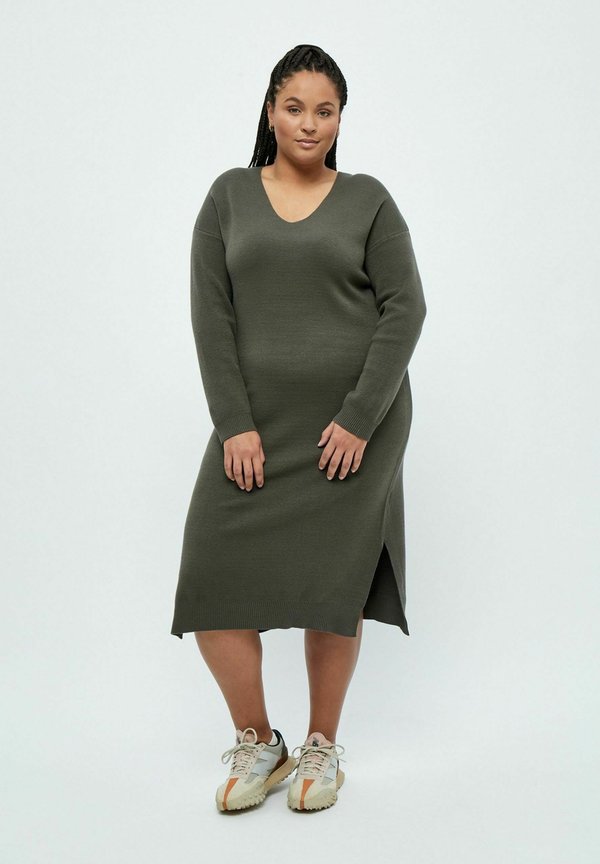 ROSALIA V-NECK KNEE LENGTH CURVE - Etuikleid