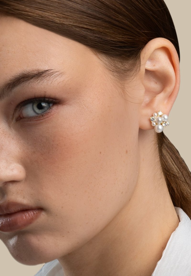 SNÖ of Sweden MAYFAIR   IRREGULAR  - Örhänge - g white