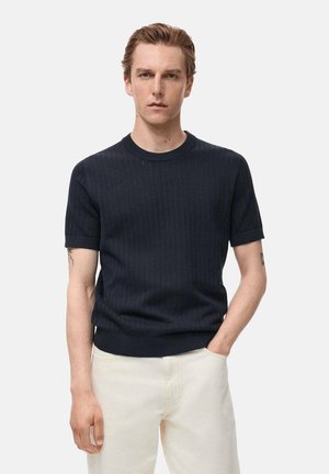 Mango T-Shirt basic - royal blue