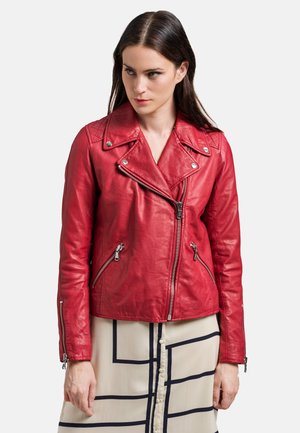 18N62 NEAPRILIA - Leren jas - rot