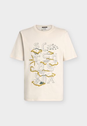 Scotch & Soda, ARTWORK T-SHIRT - T-shirt print - eggnog