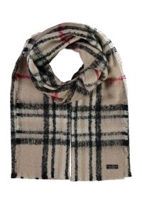 PLAID KARO CASHMINK STOLA - Sall - beige