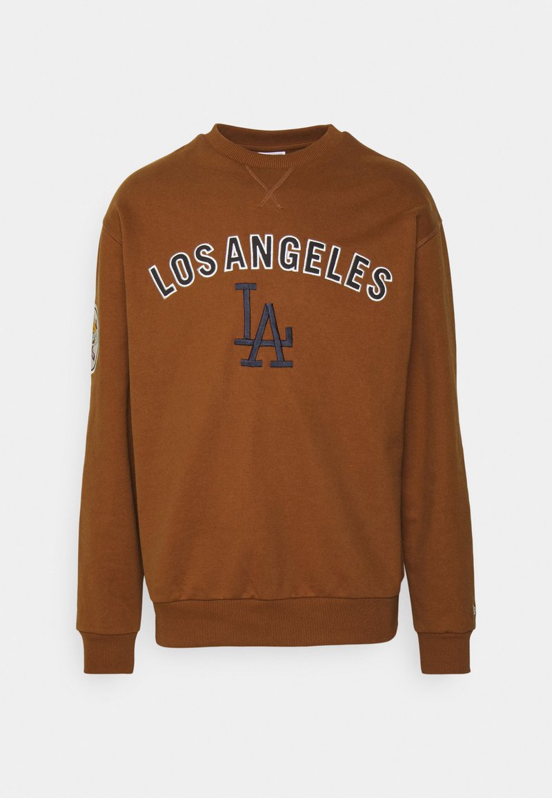 New Era MLB LOS ANGELES DODGERS LARGE LOGO OVERSIZED CREW - Zip-up  sweatshirt - light brown - Zalando.de