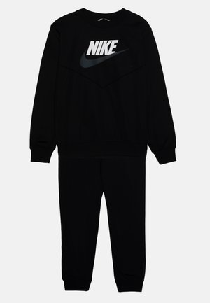 Nike Sportswear TRACKSUIT CREW UNISEX SET - Mikina - black/white