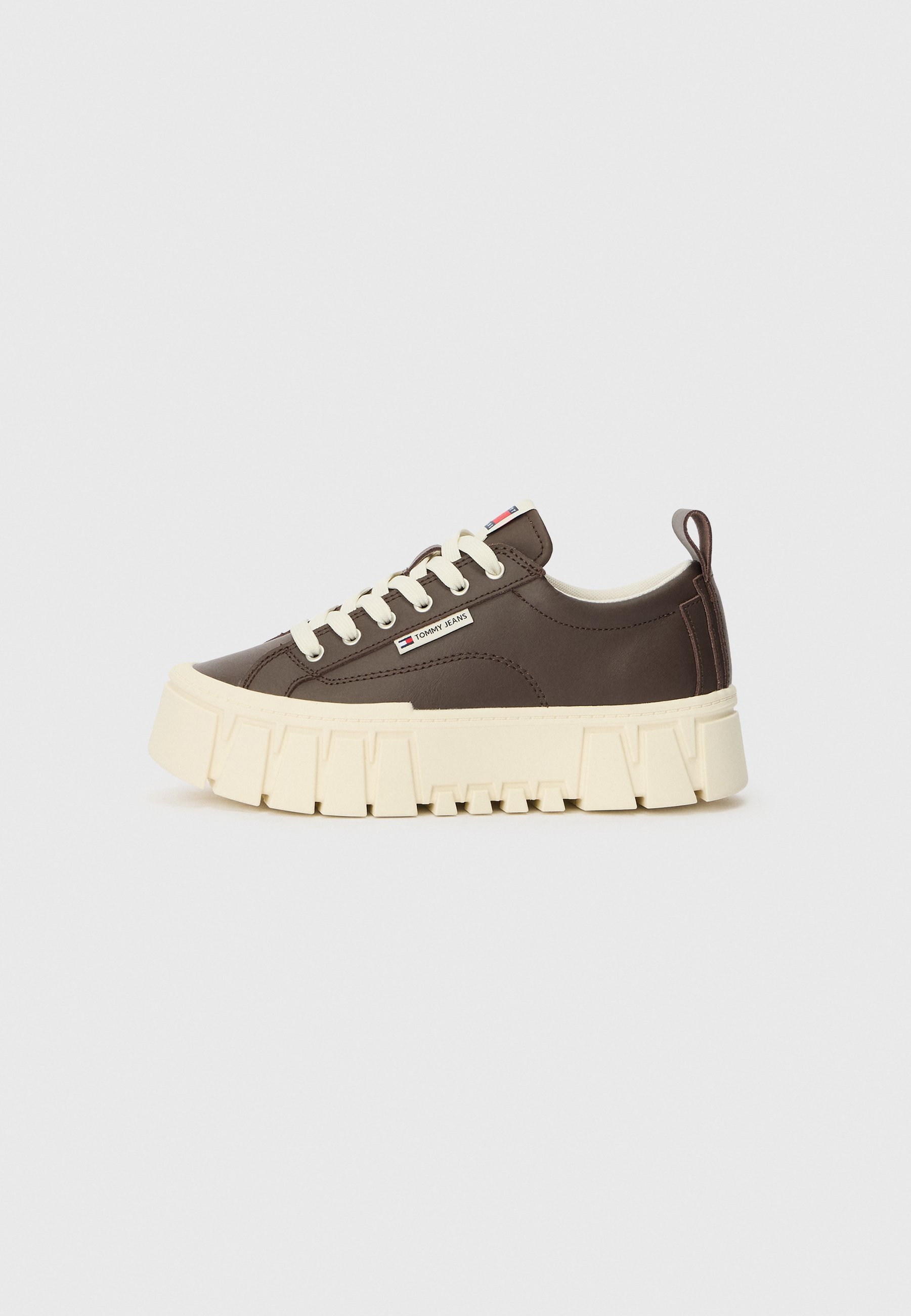 Tommy Jeans CLEAT PLATFORM TRAINERS WITH LEATHER - Sneakers low