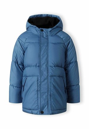 HOODED PUFFER WITH POCKETS - Abrigo de invierno - blue
