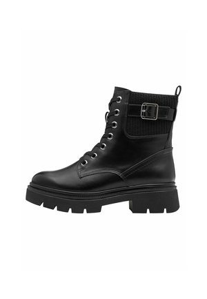 Bottines à lacets - black