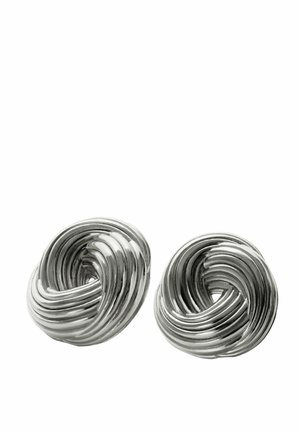 DE CON TEXTURA GALLONADA - Pendientes - silver-coloured