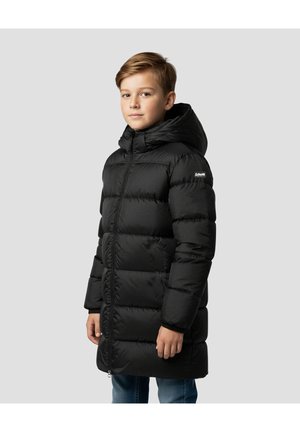 Schott LONG WITH FIXED HOOD - Vinterfrakke - noir