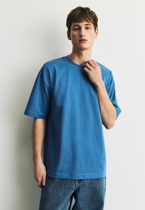 Next, HEAVYWEIGHT T-SHIRTS 3 PACK . - Basic T-shirt - red   ecru white   blue