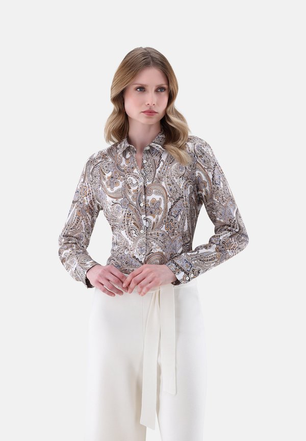 CELLA - Hemdbluse - mottled beige