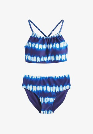 Next, REGULAR FIT - LIGHTLY PADDED SET - Bikini - blue white tie dye