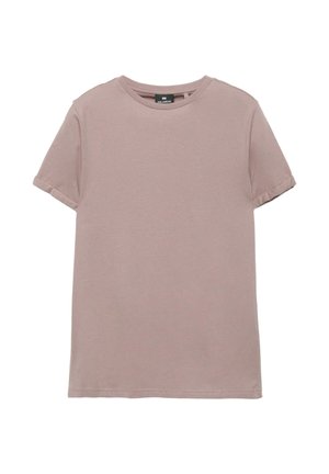 PULL&BEAR, BASIC-SHIRT IM MUSCLE-FIT - T-shirt basique - light brown