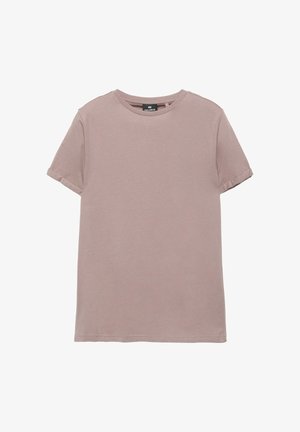 PULL&BEAR, BASIC-SHIRT IM MUSCLE-FIT - T-shirt basique - light brown