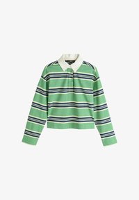 Kijelölve, green/navy stripe