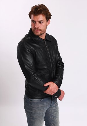 Chaqueta de cuero - black