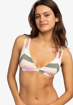 VISTA STRIPE - TRIANGLE - Bikini-Top - green