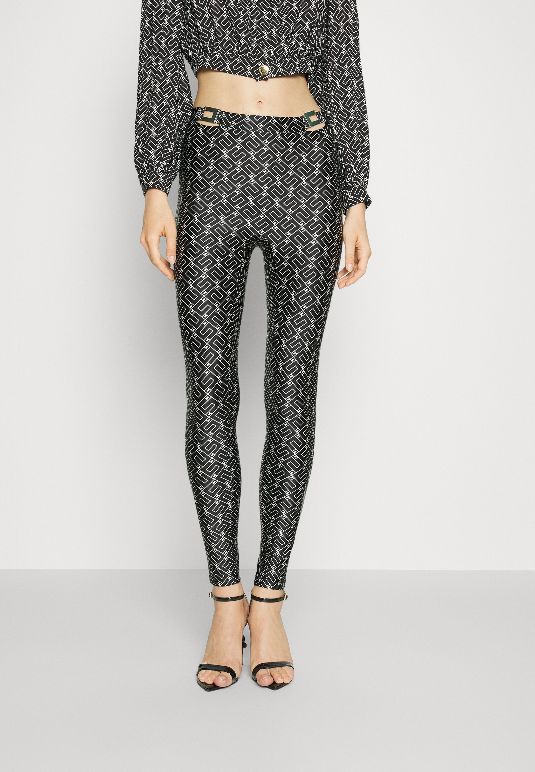 Leggings TC/88 Burro Morbido - Stampa Uccellino Blu - Taglia Unica - Nuovi Con Etichette - Foto 4