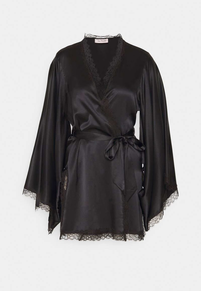 Agent Provocateur GISELE SHORT KIMONO - Dressing gown - black - Zalando Agent Provocateur GISELE SHORT KIMONO - Dressing gown - black - Zalando