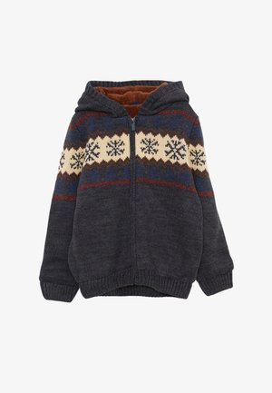 PATTERNED LONG SLEEVE - Cardigan - anthracite