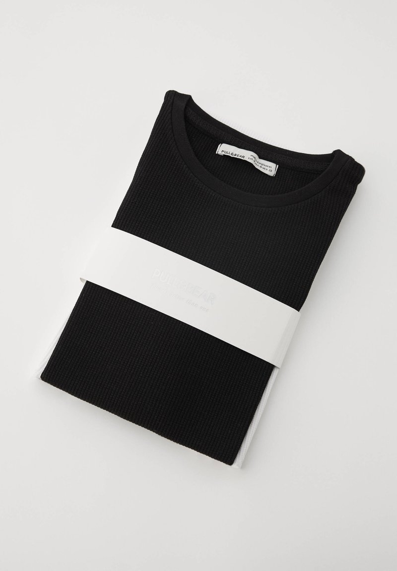 Damen T-Shirts | PULL&BEAR T-Shirt basic black/schwarz - NM23319 Damen T-Shirts | PULL&BEAR T-Shirt basic black/schwarz - NM23319