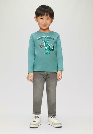 s.Oliver LONGSLEEVE  - Langarmshirt - türkisblau