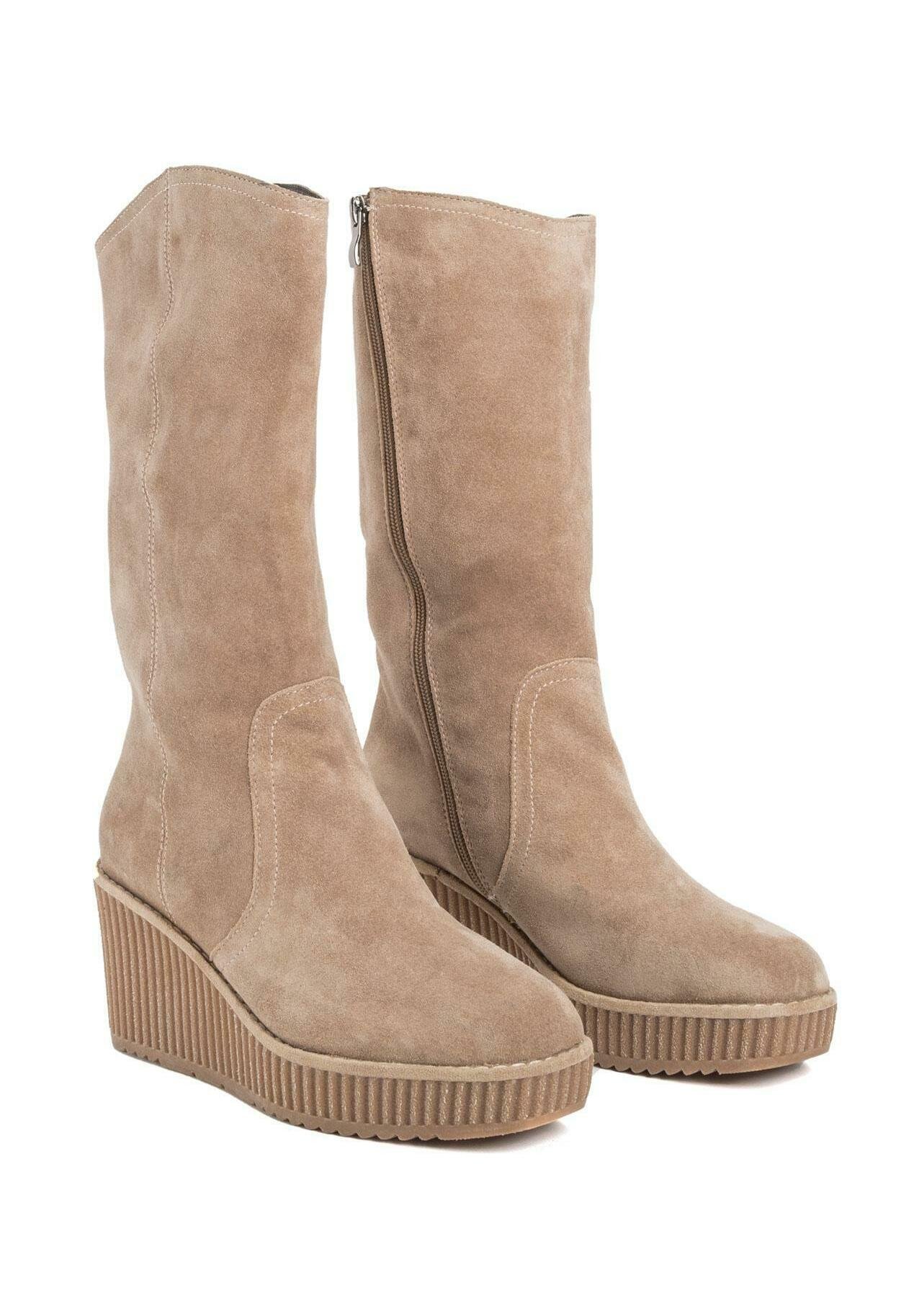 Alma en Pena Laarzen met sleehak - sand/beige - Zalando.nl