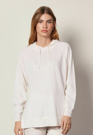 ULTRASOFT ROUND NECK - Felpa con cappuccio - White