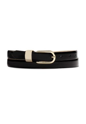 STYLOWY WĄSKI PASEK  - Ceinture - mottled black