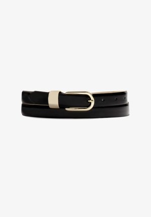 STYLOWY WĄSKI PASEK  - Ceinture - mottled black