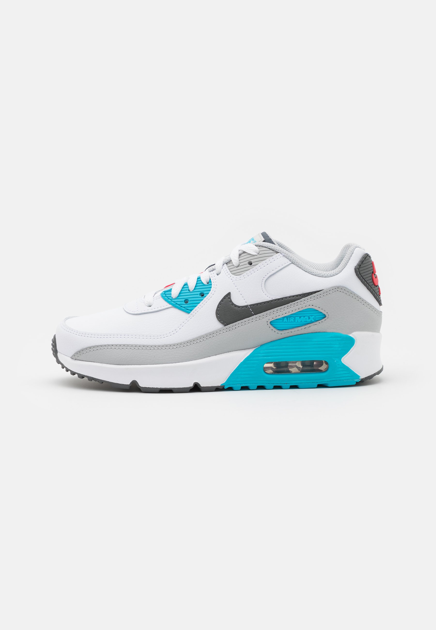 bewijs vriendschap Beweging Nike Sportswear NIKE AIR MAX 90 LTR SCHUH FÜR ÄLTERE KINDER - Trainers -  white/iron grey/chlorine blue/white - Zalando.co.uk