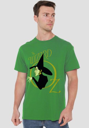 Cotton Soul, THE WIZARD OF OZ LOGO WITH WICKED WITCH - Print T-shirt - dark green