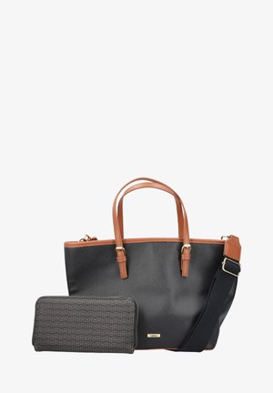 Rieker Handbag - stahlschwarz-nougatbraun