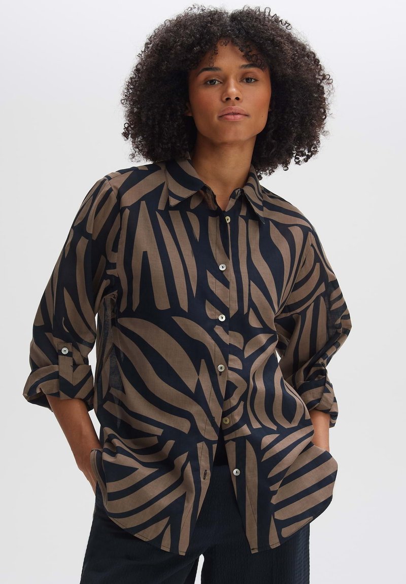 OPUS LANGARMBLUSE FUMINE - Camicia - coal blue