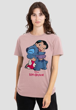 LILO STITCH 90S HUG - Print T-shirt - pink