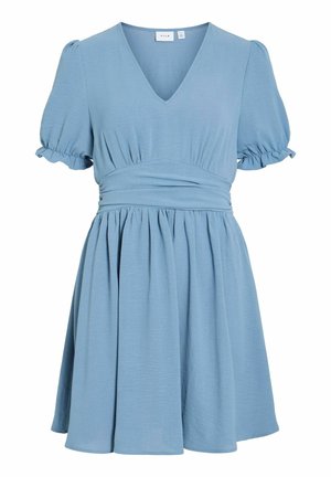 VILA, SHORT DRESS VIRELLA SHORT SLEEVED - Robe de jour - coronet blue