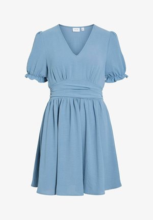 VILA, SHORT DRESS VIRELLA SHORT SLEEVED - Robe de jour - coronet blue