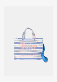 Juicy Couture☆Iris Patch Canvas M トートバッグ 2色【UK発】 Juicy Couture IRIS STRIPES - Tote bag - alaskan blue/blue
