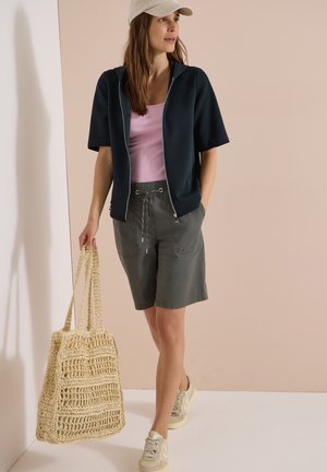 Cecil, HOODYJACKET WITH SIDE DRAWSTRING - Sweatjacke - palm breeze green