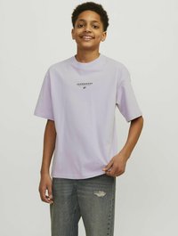Jack & Jones Junior Triko s potiskem - lavender frost
