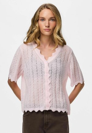 Pieces KNITTED CARDIGAN PCADA - Cardigan - roseate spoonbill