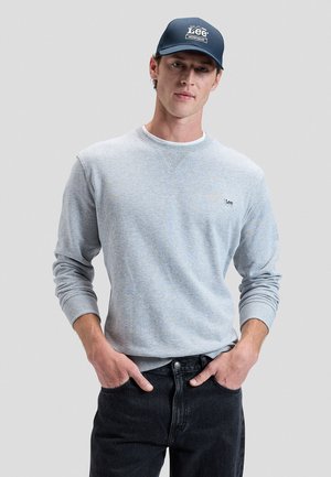 Lee PATCH CREW SWS - Collegepaita - grey mele