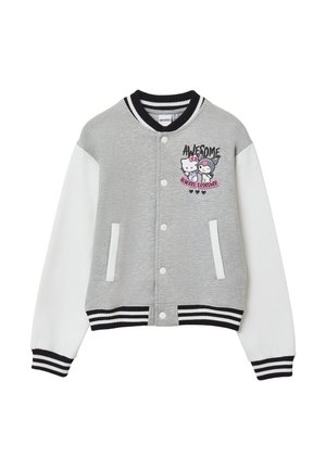 CAPOSPALLA STAMPA - Cardigan - grigio melange