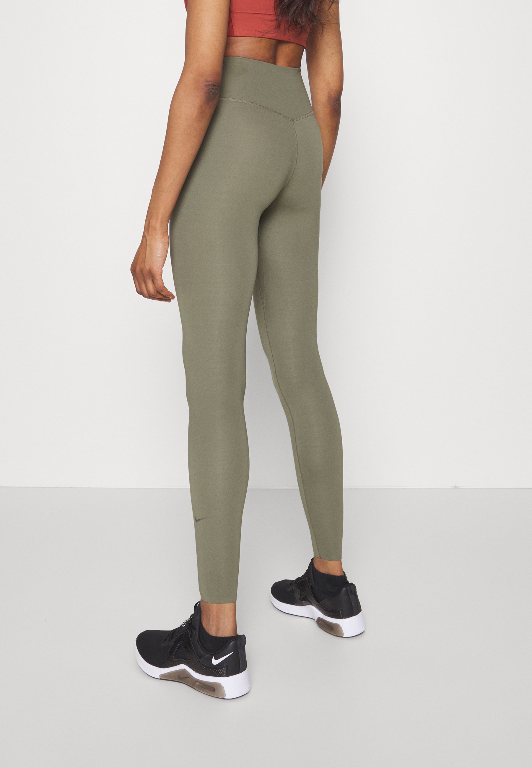 Nike Performance ONE LUXE - Leggings - medium olive clear/khaki -  Zalando.co.uk