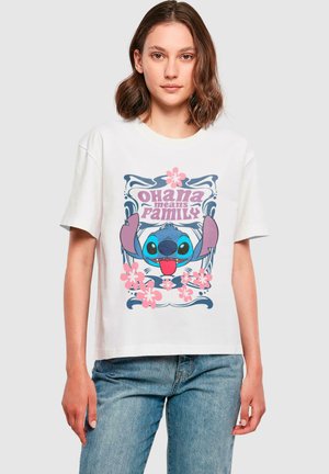 LILO STITCH OHANA MEANS FAMILY - T-Shirt print - white