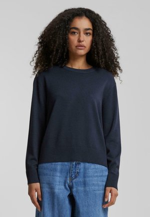 ROUNDNECK - Strikkegenser - navy