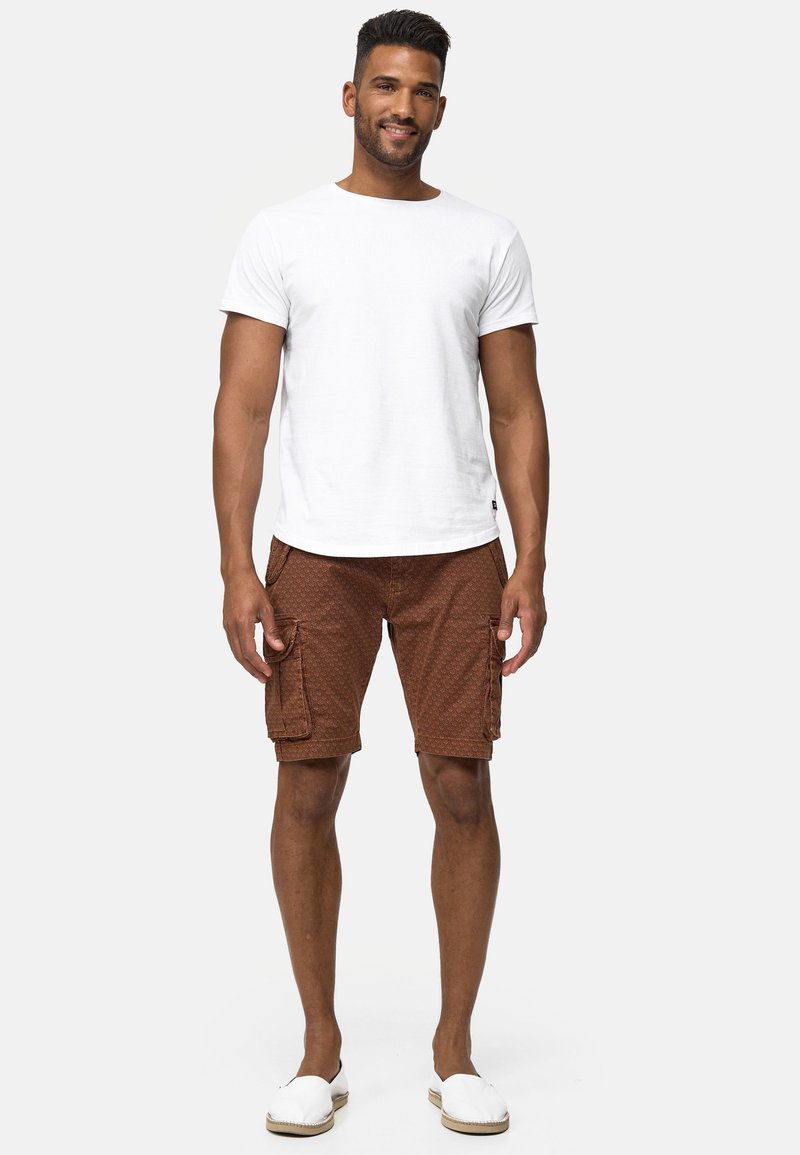 INDICODE JEANS Shorts gemêleerd bruin