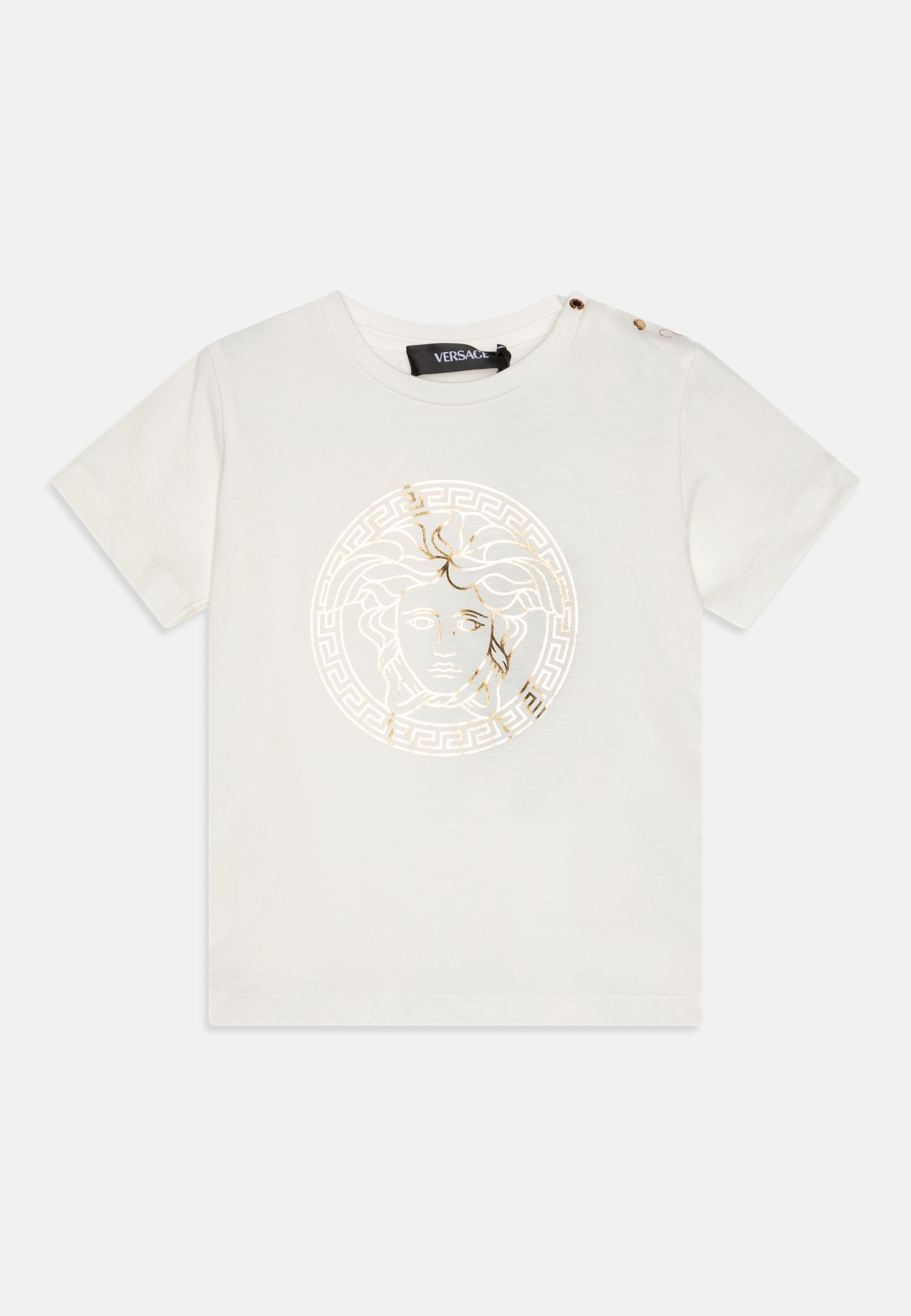 Versace MEDUSA GRECA UNISEX - Print T-shirt - white/gold