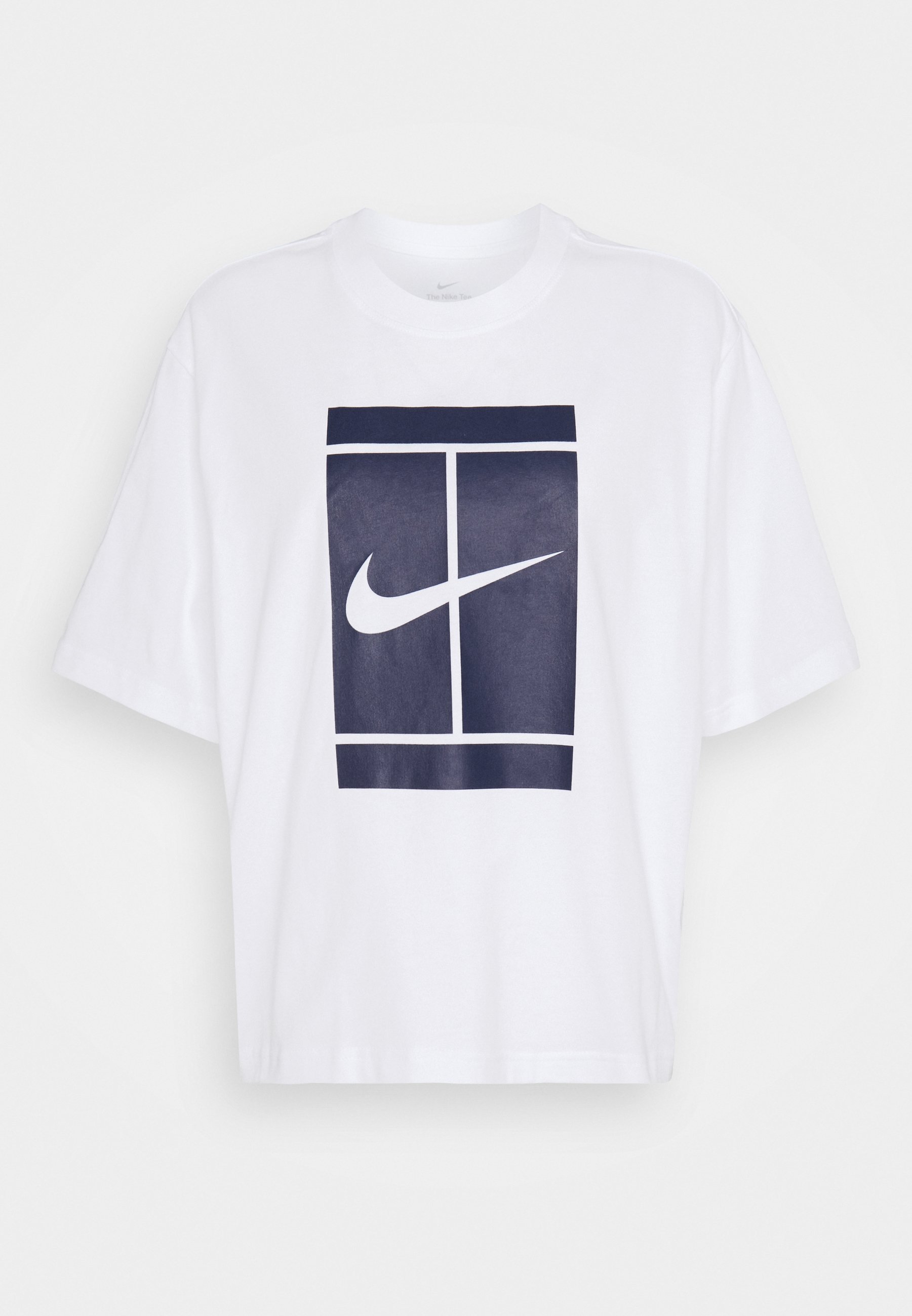 Nike Performance TEE COURT - Print T-shirt - white - Zalando.ie