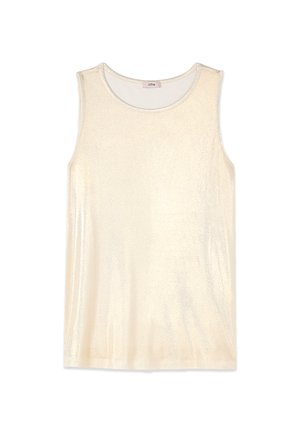 Oltre, TOP EFFETTO METALLIZZATO - Top - bianco